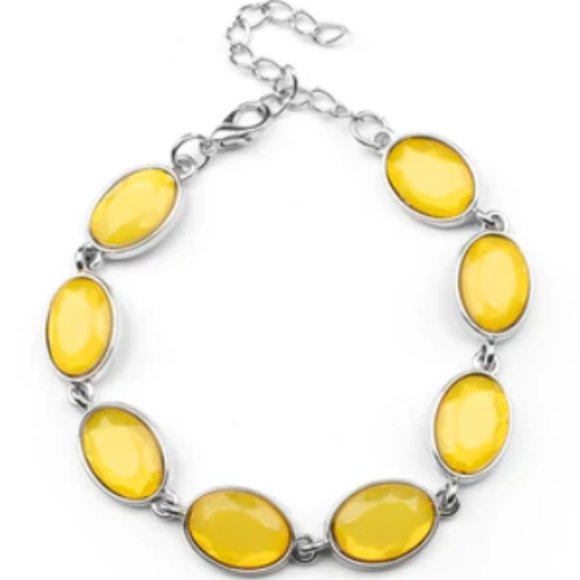 paparazzi Jewelry - Smooth Move - Yellow Bracelet